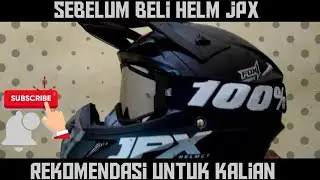UNBOXING HELM JPX FOX 1 CROSS || + GOGGLE 100% || MANTAP..