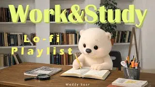 𝐏𝐥𝐚𝐲𝐥𝐢𝐬𝐭 | 1-Hour Lofi for Deep Focus ✏️ | Study with Weddy Bear in a Cozy Workspace | Pencil Sounds