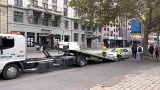 Towing the car parked in clear zone #melbourne
