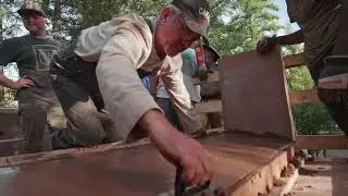 RAMMED EARTH Builder Training Tools Technique. #RammedEarth