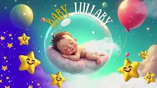 Lullaby with Night Sky Animation | Sleep Aid for Babies 🌌