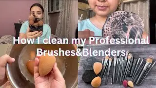 How to clean makeup brushes at home🧼|Without expensive cleansers💸|Easiest nd cheapest way