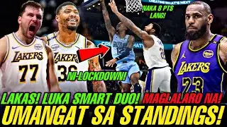 GRABE! LAKERS UMANGAT NA SA STANDINGS!LAKAS NG DEPENSA NI SMART LOCKDOWN SI MORANT! LBJ MAGLALARO NA