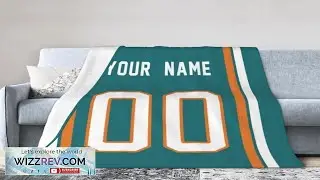 Custom Blanket Football Blankets Personalized Any Name Numbers Bedding Throw
