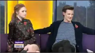 Matt smith and Karen Gillian on Daybreak