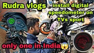 Installing digital speed metre on TVs sports first time in YouTube | only one in India😱| Rudra vlogs