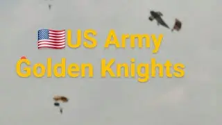🇺🇲FAST DESCENT! US Army Golden Knights Elite Parachutists ZOOM In For It! #army250 #Trump47 #Parade