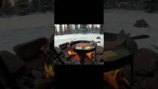 Yeti SATISFYING Cooking ASMR #bigfootvlog #yetivlog #shorts #asmr #cooking #camping #wilderness