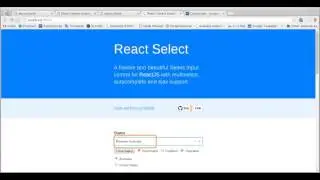 react-select aria extensions demo with ChromeVox
