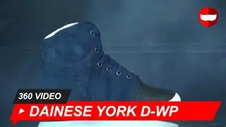 Dainese York D-WP Black-Iris White Shoe - ChampionHelmets.com