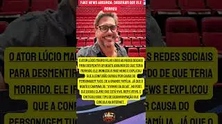 🔥 Ele surgiu s&oacute; pra desmentir boato de morte!