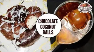 3 Ingredient Chocolate Coconut Balls | No-Bake Coconut Almond Bounty | Yummy 😋