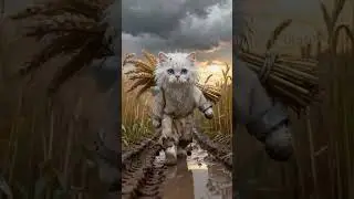 A Poor Farmer Cat&rsquo;s Tough Life on the Farm 🐱💪 #catsong #hailuoai #creativecontent