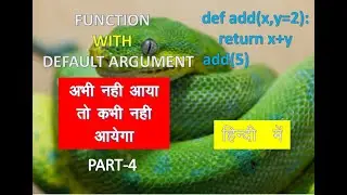 Function with default arguments