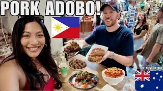 🇵🇭 FIRST TIME TRYING FILIPINO PORK ADOBO! 🇦🇺✨