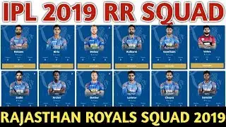 IPL 2019 Rajasthan Royals Team Squad | RR Confirmed And Final Team Squad 2019 | RR Players List 2019