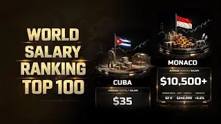 The Salary Gap: $35 vs $10,500 Monthly | 3D World Economy Comparison