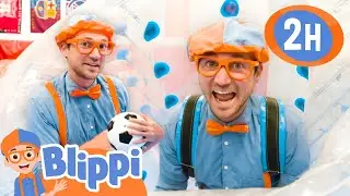 Blippi Plays Bubble Soccer - Football Highlights | BEST OF BLIPPI TOYS | Educational Videos for Kids