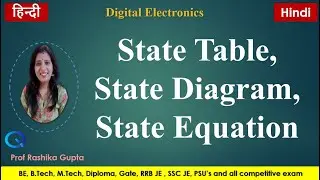 Introduction to State Table, State Diagram & State Equation.