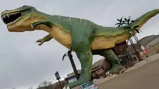 The World's Largest Dinosaur - T.Rex model in Drumheller, Alberta.