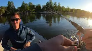 Fishing in V&auml;nern, Sweden