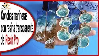 Conchas marineras 🐚 con resina transparente de Resin Pro