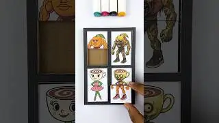Italian Brainrot Ballerina X Udin Din Din Normal Vs Horror Zombie Collaboration Cardboard craft
