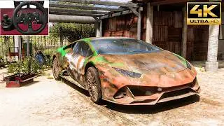 Rebuilding Lamborghini Huracan Evo 900Hp - Forza Horizon 5 | Steering Wheel + Shifter