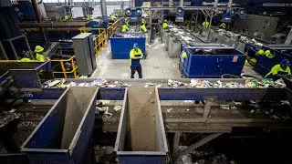 What happens to the items the blue recycling bin in Fort Worth, TX?