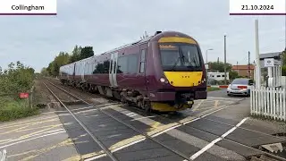 Collingham Level Crossing & Railway Station, 21.10.2024 ft: @faberoony90