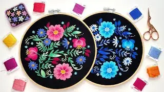 🌿🌸 Sweetbrier & Wild Flowers 🌸 🌿 Hand Embroidery Stitch Along [Part 1]