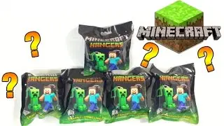 Minecraft Hangers - 5 Blind Bags! Amazing Surprise! (Minecraft Hangers Opening)