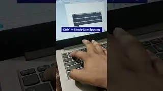 line Spacing shortcut key in word #shorts