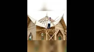 Incredible Bamboo Dome House Construction #viralshorts