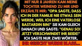 Mit 8 hörte meine Tochter vom Opa: ‚Du bist eine Bastardin!‘ Ich sagte zwei Worte…