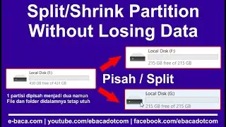 How To Split Partition Without Losing Data | e-baca