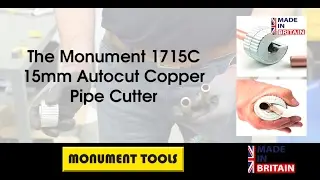 The Monument 1715C 15mm Autocut Copper Pipe Cutter