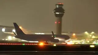 Cargojet Airways Boeing B763 ex. TUI G-OBYK departs from Manchester Airport MAN/EGCC