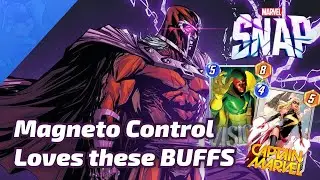 Magneto Control LOVES these BUFFS - Marvel SNAP Gameplay & Deck Highlight