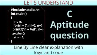 c aptitude | interview preparation |in Tamil