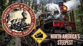 Roaring Camp & Big Trees Narrow Gauge Railroad Steam Train. Full Ride Experience & History #1Dixiana