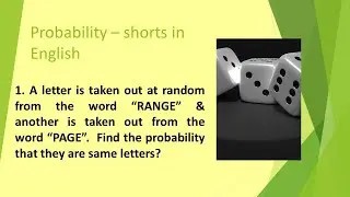 13 - Letter Matching Magic: Probability in Word Play - MadhavanSV