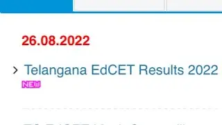 TS Edcet Rank Card 2022||TS Edcet Results 2022