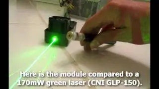 200mW Green Laser Module from DX: Review + DIY Lab Laser Project