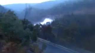 Nepean Dam Spillway overflowing