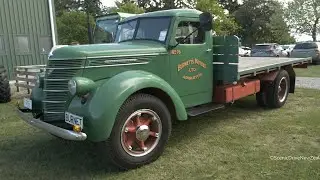 Vintage 1937 International D30 Flat Deck Truck