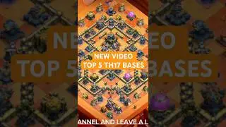Top 5 Th17 Legend Base / War Base 2025 // Clash of Clans ✴️🟠#clashofclans