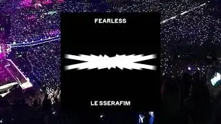 Le Sserafim - 'Blue Flame' - but you're in a concert with crowd
