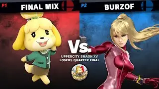 UpperCity Smash XV - Final Mix (Isabelle) vs Burzof (Zero Suit Samus) - Losers Quarter-Final.