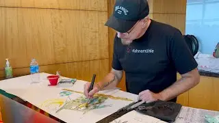 Felix Scheinberger Painting at &ldquo;Dare to Sketch&rdquo; Workshop | Singapore Art Event 2025